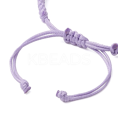Eco-Friendly Korean Waxed Polyester Cord Braided Bracelet for Women BJEW-JB12503-1