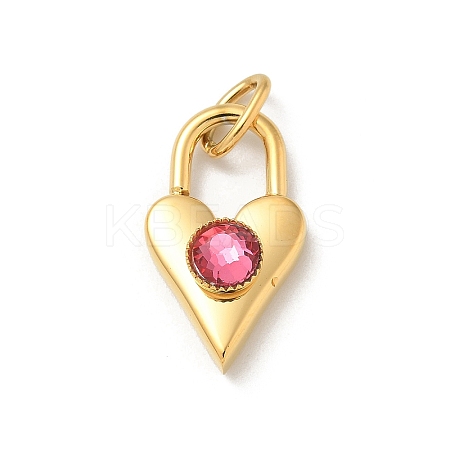 Ion Plating(IP) 304 Stainless Steel with Rhinestone Pendants STAS-G351-10G-08-1