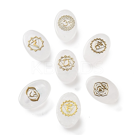 Natural Quartz Crystal Oval Display Decorations G-F774-01C-1