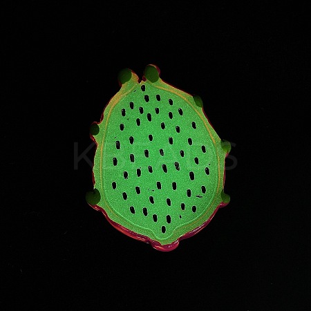 Luminous Resin Fruit Slice Display Decoration DJEW-B014-03-1