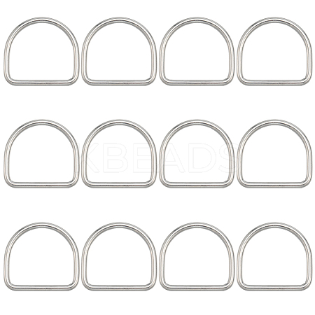 304 Stainless Steel D Rings STAS-CP0001-05D-1