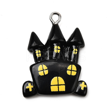 Halloween Opaque Resin Pendants CRES-D314-01P-01-1