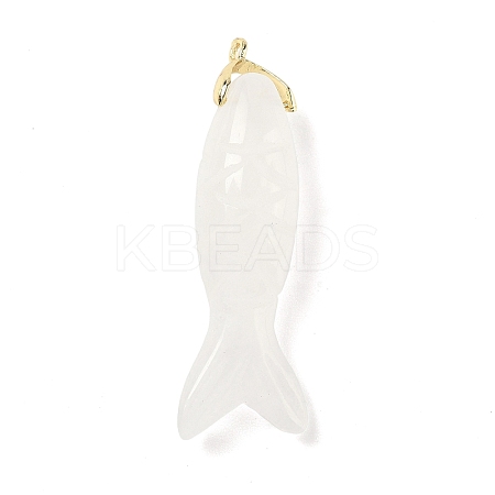 Natural Quartz Crystal Carved Pendants G-P599-08G-02-1