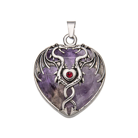 Natural Amethyst Pendants X-PW-WG50940-01-1