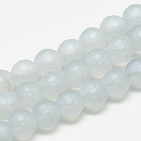 Electroplate Glass Beads Strands EGLA-Q108-10mm-09-1