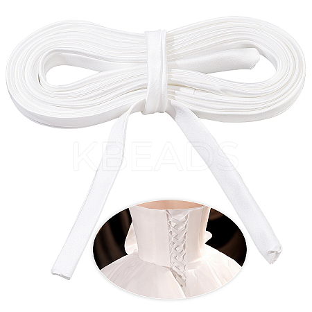 Satin Wedding Dress Back Tie Rope SRIB-WH0011-039A-1