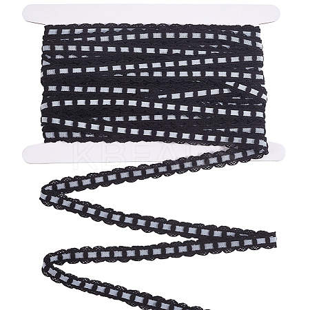 10M 10% Spandex & 90% Nylon Lace Elastic Ribbon OCOR-CY0001-12C-1