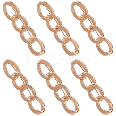 6Pcs Chain Shape Alloy Adjustable Jean Pins AJEW-GF0009-70LG-1