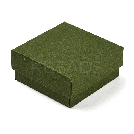 Cardboard Paper Jewelry Storage Boxes with Sponge CON-P023-01B-01-1