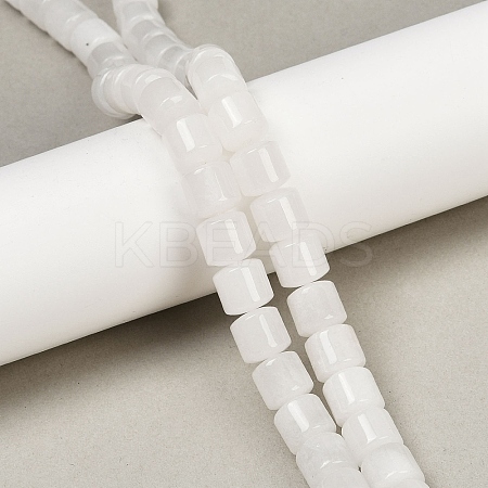 Natural White Jade Beads Strands G-G275-D17-10x10mm-1