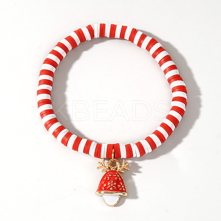 Christmas 304 Stainless Steel Enamel Charm Bracelets ZQ4442-14-1