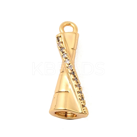 Brass Micro Pave Cubic Zirconia Pendants KK-C117-12G-I-1