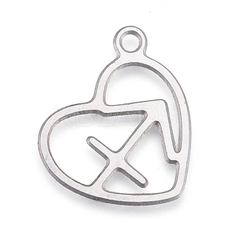 Non-Tarnish 304 Stainless Steel Pendants LS-STAS-M228-A01-07P-1