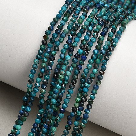 Natural Chrysocolla Beads Strands GG-CBA77FB-B12-2mm-1