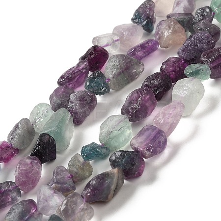 Raw Rough Natural Fluorite Beads Strands G-I283-G02-02-1