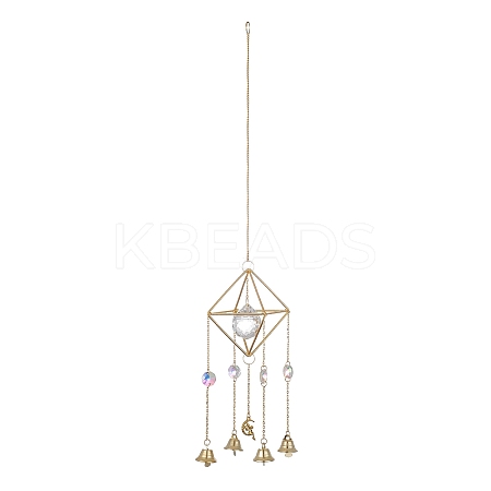 Geometric Metal Suncatchers Wall Hanging Decoration LS-HJEW-G018-01B-G-1