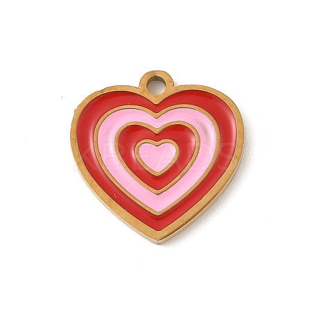 304 Stainless Steel Enamel Charms LS-STAS-P388-19E-G-1