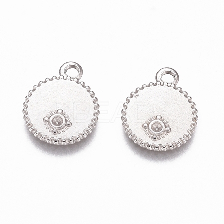 Tarnish Resistant 304 Stainless Steel Pendant Rhinestone Settings STAS-G218-15P-1