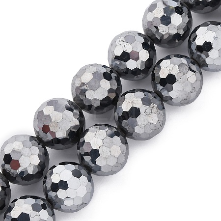 Synthetic Terahertz Stone Beads Strands G-P571-G01-01-1