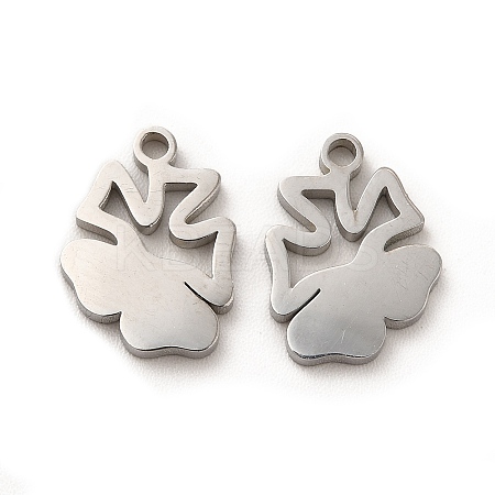Non-Tarnish 304 Stainless Steel Charms STAS-M089-33P-1