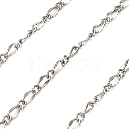 304 Stainless Steel Twisted Dapped Chains CHS-A016-29P-A-1