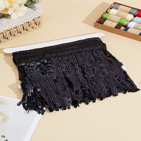 2 Yards Polyester Tassel Lace Ribbon OCOR-LP0002-90-1