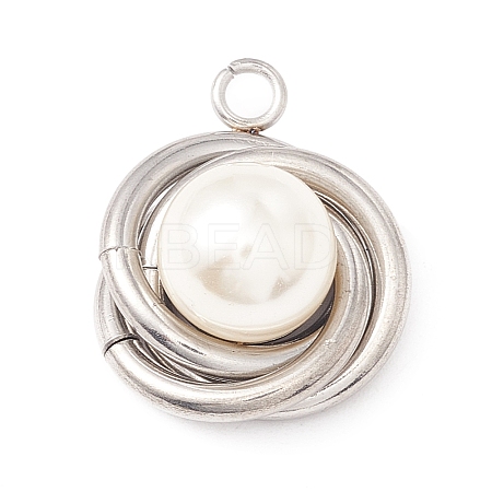 304 Stainless Steel Pendants LS-STAS-A059-02P-1