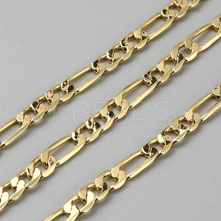 Long-Lasting Plated Brass Figaro Chains CHC-TAC0007-03G-1