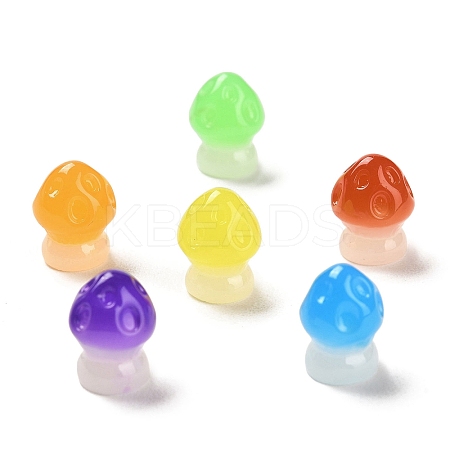 Luminous Resin Mushroom Ornament RESI-F045-14A-1