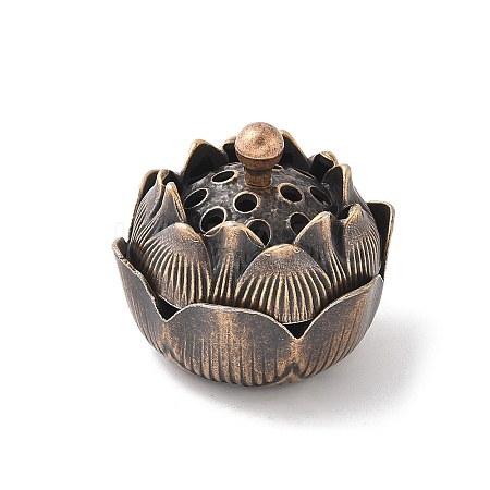 Alloy Incense Burner DJEW-D300-01G-R-1