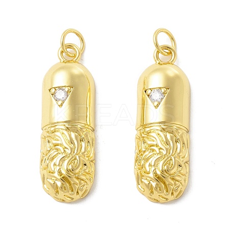 Rack Plating Brass Pendants KK-B053-37G-1