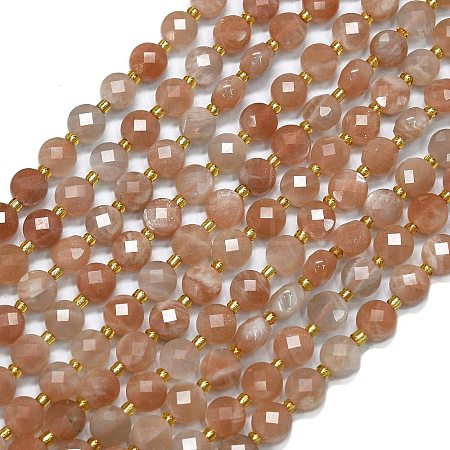 Natural Sunstone Beads Strands G-K389-B10-01-1