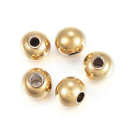 Ion Plating(IP) 304 Stainless Steel Spacer Beads LS-STAS-T021-4G-1