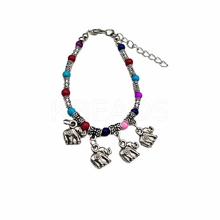 Hand woven ethnic style bracelet female retro bohemian color bell Tibetan hand string Xizang accessories TB7281-1
