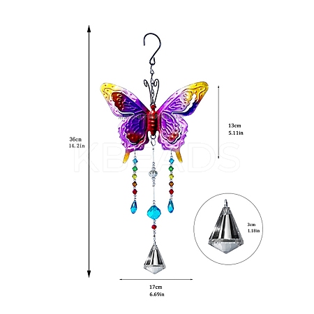 Metal Butterfly Wind Chimes PW-WG35278-02-1