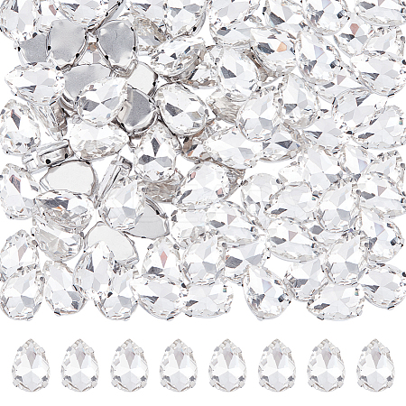 60Pcs Teardrop Sew on Rhinestone RGLA-DC0001-06-1