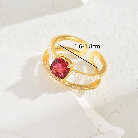 Vintage Luxury Fashion Gemstone Ring Women's Jewelry Party Wedding Gift Banquet. IA6817-3-1