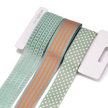 9 Yards 3 Styles Polyester Ribbon SRIB-A014-C02-1