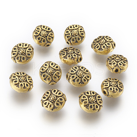 Tibetan Antique Golden Metal Beads X-GLF0737Y-NF-1