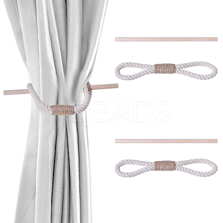Cotton Linen Curtain Tiebacks AJEW-WH0248-656-1