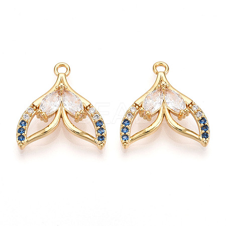 Brass Micro Pave Cubic Zirconia Pendants LS-KK-N261-103G-1