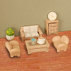 2 Sets 40Pcs Mini Wood Floor Sticker DIY-GO0002-34-4