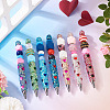 2Pcs Polymer Clay Rhinestones Ball-Point Pen OFST-TA0001-03E-8