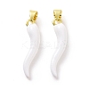 Rack Plating Brass Enamel Charms KK-C008-19G-03-2