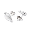 Non-Tarnish 304 Stainless Steel Leaf Stud Earrings for Women EJEW-I285-10P-2