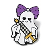 Hallowmas Ghost Enamel Rhinestone Lapel Pin Backs LS-JEWB-K018-34EB-1
