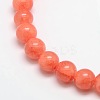 Natural Green Jade Dyed Round Beads Strands JBS053-8MM-25-1
