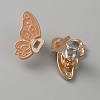 Butterfly Shape Alloy Enamel Adjustable Jean Button Pins FIND-WH0609-81KCG-01-2