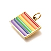 Pride 304 Stainless Steel Enamel Pendants LS-STAS-B079-01G-13-2