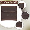 2Pcs 2 Colors Rectangle PU Leather Ring Bags ABAG-CL0001-20-6